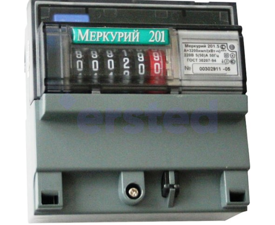 Меркурий 201.5 5-60А, 230В Электросчетчик однофазный, однотарифный, фото 