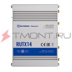 Роутер Телтоника RUTX14, GSM 2G/3G/LTE 2xSim,Cat12, Eth, Wi-Fi сотовый промышленный маршрутизатор, фото 