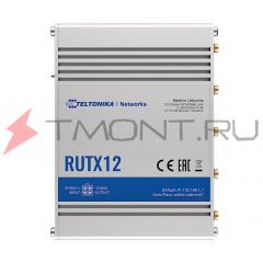 Роутер Телтоника RUTX12, GSM 2G/3G/LTE 2xSim, Eth, Wi-Fi сотовый промышленный маршрутизатор, фото 