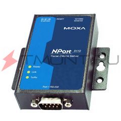 Moxa nport 5110 1-портовый асинхронный сервер интерфейса RS-232, фото 