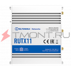 Роутер Телтоника RUTX11, GSM 2G/3G/LTE 2xSim, Eth, Wi-Fi, Bt cотовый промышленный маршрутизатор, фото 